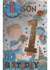 To A Special Son You're 1 (Badge Card)